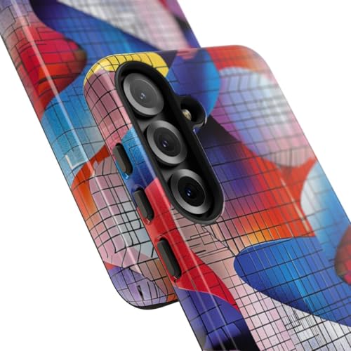 Coque Samsung S25 Plus rigide brillante multicolore abstrait - 2