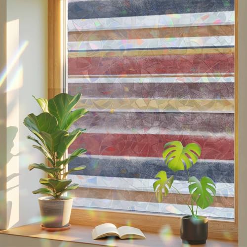 Vinilo Decorativo de Privacidad Arcoiris para Ventana 79x18 in miniatura 1
