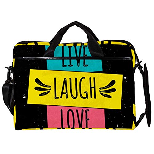 Sacoche ordinateur 14 à 15.4" Live Laugh Love contre les rayures quotidiennes