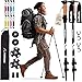 TrailBuddy Trekking Poles – Lightweight 7075 Aluminum Hiking Poles for Women, Men & Seniors – Collapsible Walking Sticks for Travel, Trails & Balance