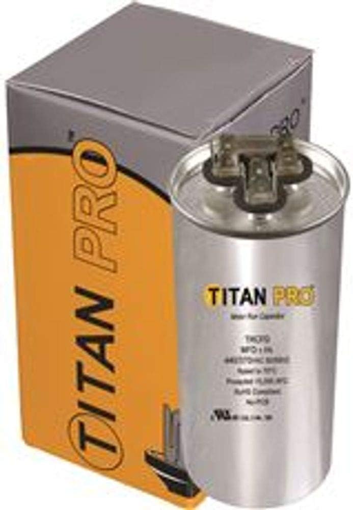 Packard PRCFD8075 Dual Round Motor Run Capacitor, 80/7.5 Mfd, 440 VAC, English, Capacity, 16.03 fl. oz. Volume, Plastic, Size: 1 x 1 x 1