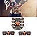 Estimulador de músculos abdominales, Abs EMS Smart Recargable Portátil Control remoto Masajeador adelgazante Entrenador de músculos Body Fitness Training Gear Shaping Massager