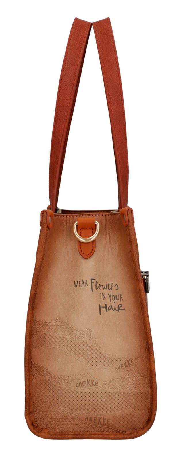 Anekke - Bolso Shopper de Mujer - Bolso de Poliester con 2 Asas y Bandolera - Cierre de Cremallera - Accesorios y Complementos de Mujer - Medidas 30x23x12 cm