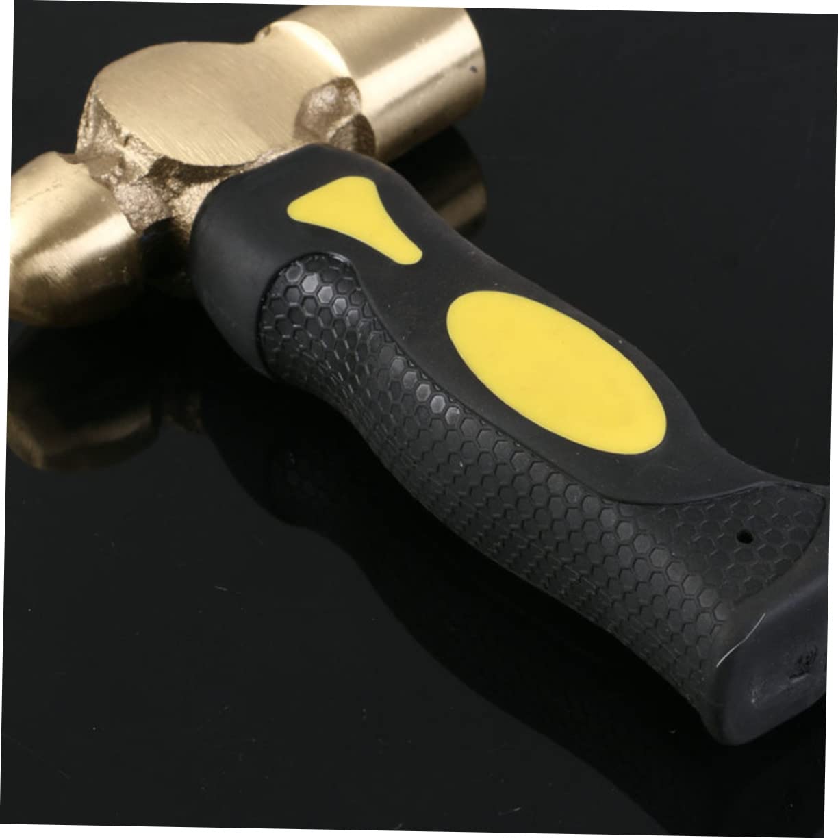 Homoyoyo Martillo De Latón De Cabeza De Mazo De Doble Cara Martillo De Latón Para Estampar Metal Para Trabajos De Bricolaje y Acabado Metal