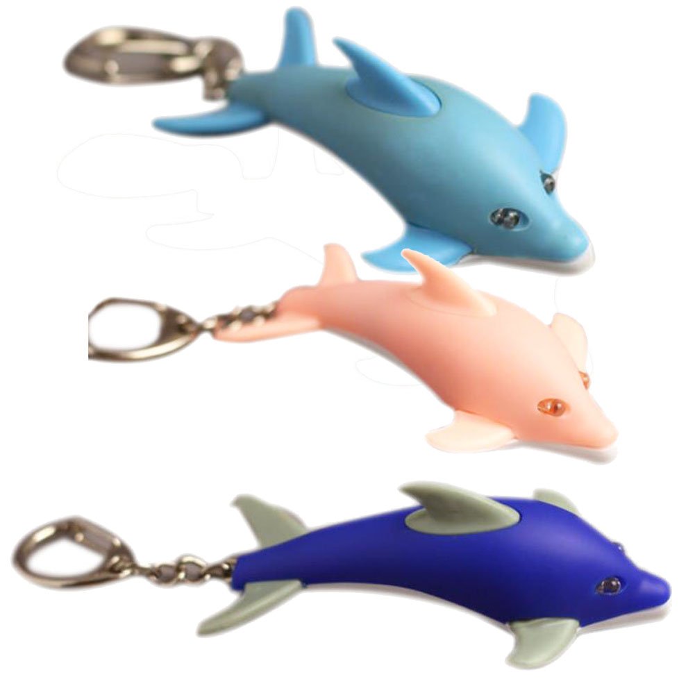 Pack of 3pcs Dolphin Sound & light Keychains