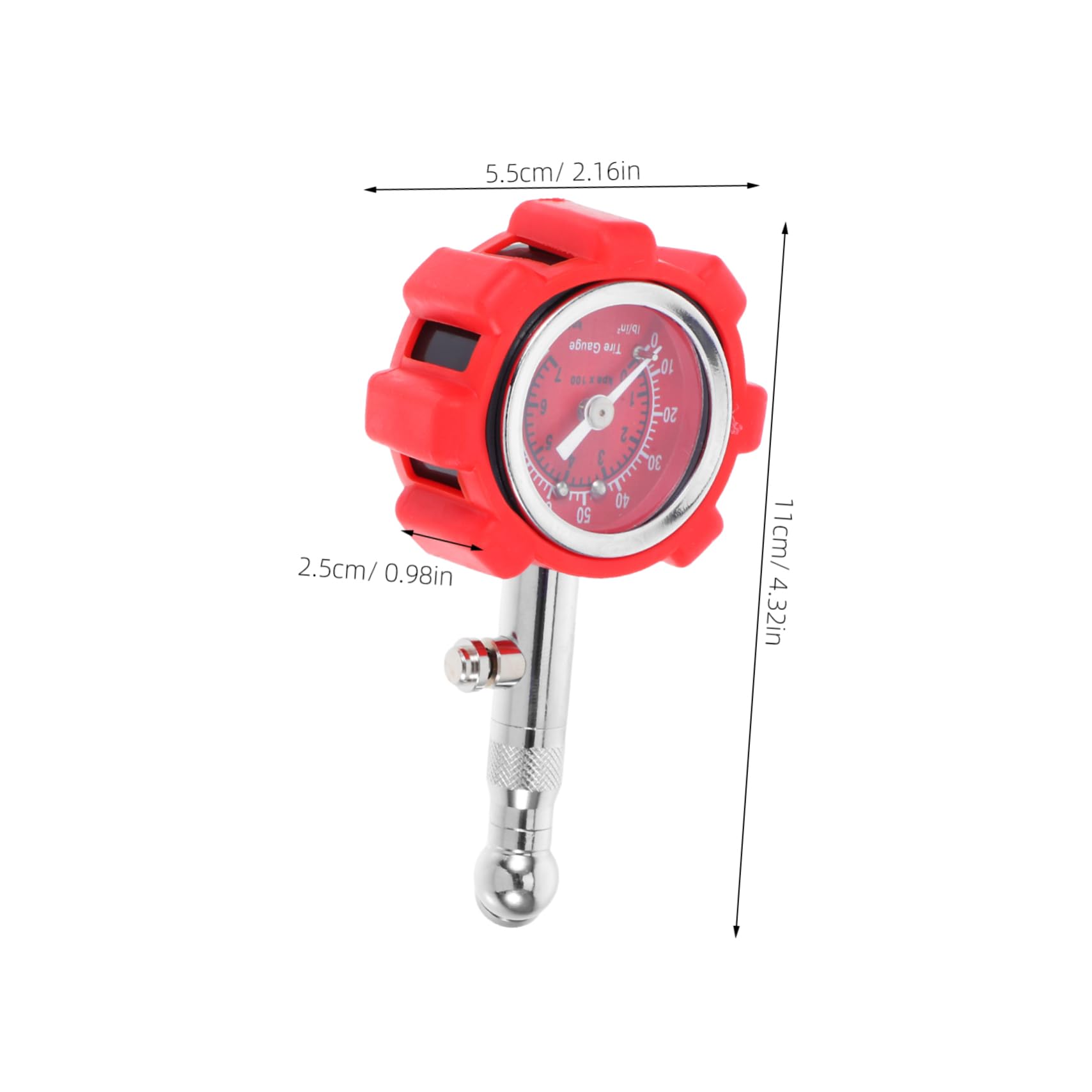 PRETYZOOM Metal Auto Tire Pressure Gauge Accurate Measurement User-Friendly Design Compact for Cars Trucks Suvs Atvs