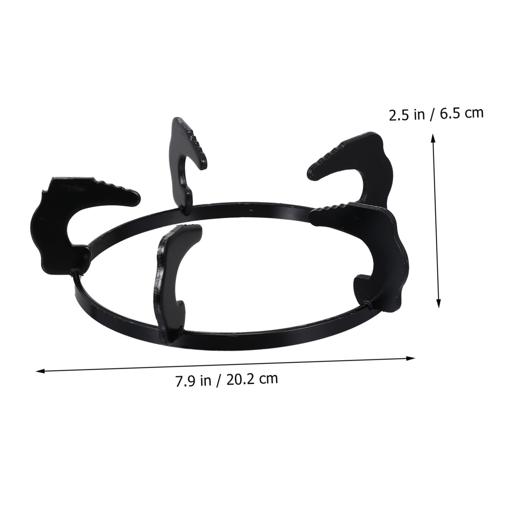 Gasherdgestelle 2 Stück 20, 2cm aus Gusseisen Schwarz