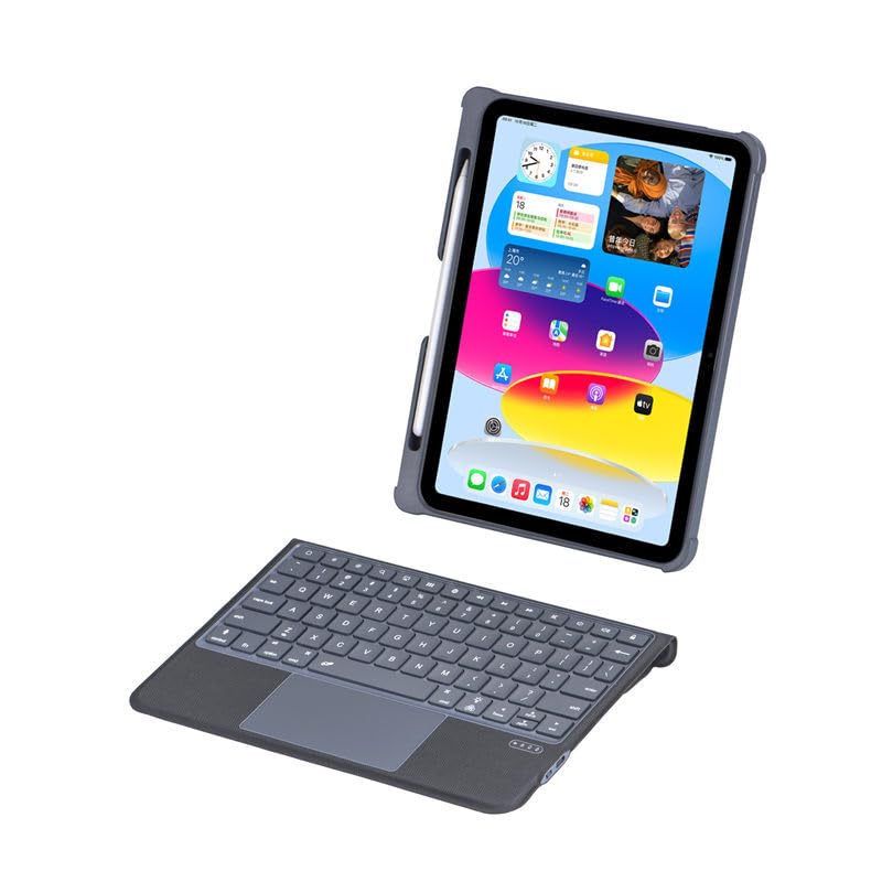 Étui en cuir iPad Pro 11 2020 noir housse clavier rétroéclairé