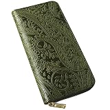 VINCENT CRAFTED 日本製 栃木レザー 財布 ペイズリー ラウンドファスナー ロングウォレット 長財布 レディース メンズ 通帳 大容量 本革 レザー 財布 V1 LIMITED ペイズリースプルース 02