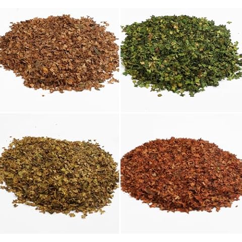 FOIMAS Realistic Miniature Leaves Simulation Leaves for DIY Model Railway Fairy Garden Diorama Scenery Landscape Layout,Pack of 4 Cover
