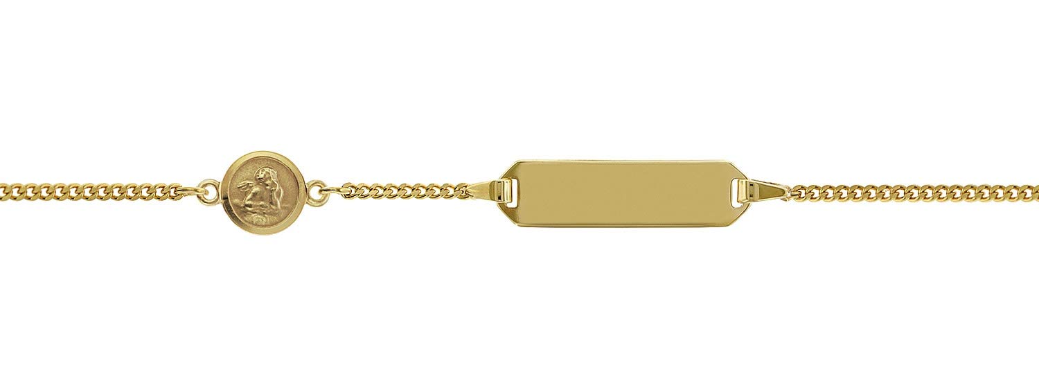 trendor Gravur-Armband für Kinder Gold 333 (8 Karat) 14/12 cm 75493