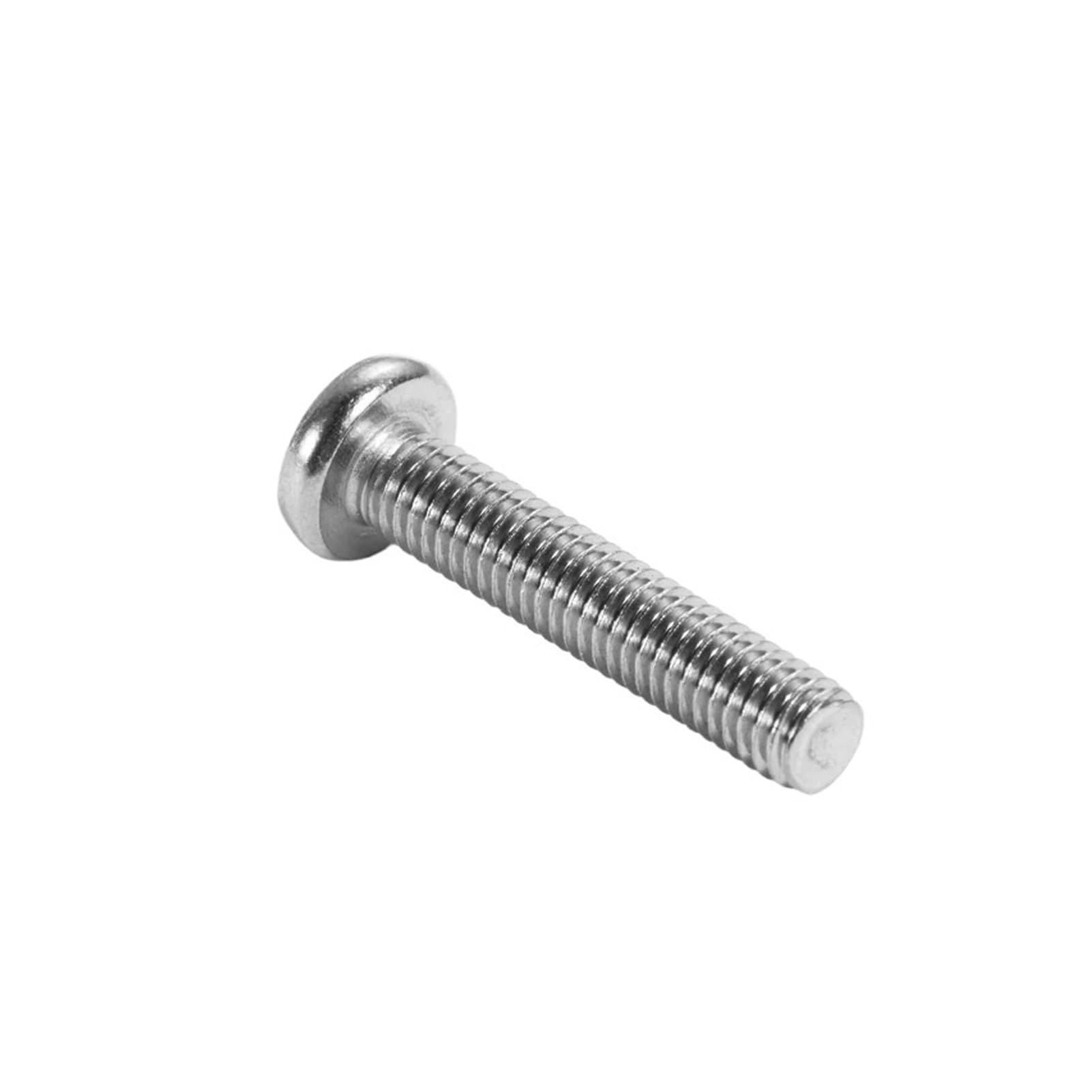 M1 M1.2 M1.4 M1.6 Cross Recessed Pan Round Head Screws 304 Stainless Steel Machine Bolts 3 4 5 6 8 10 18 20 22 25mm(M1.6x25mm 50pcs)