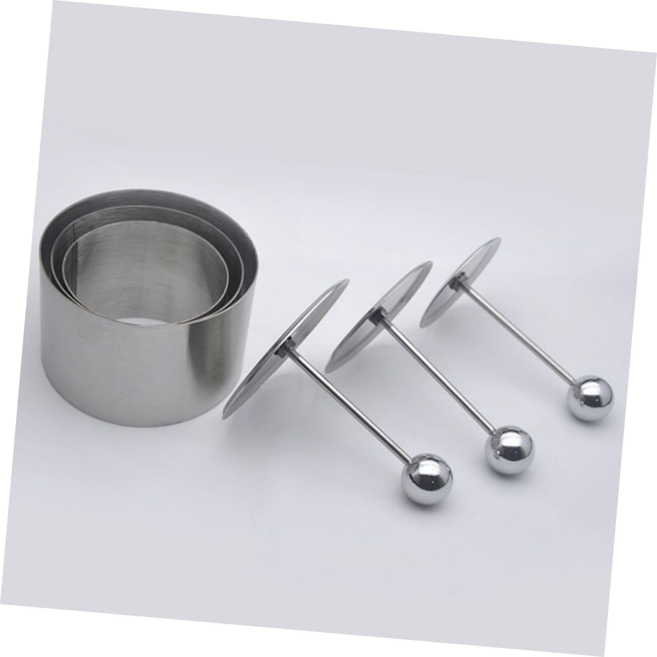 Round Baking Mold Stainless Steel Cold Dish Molds for Dessert Easy to Use