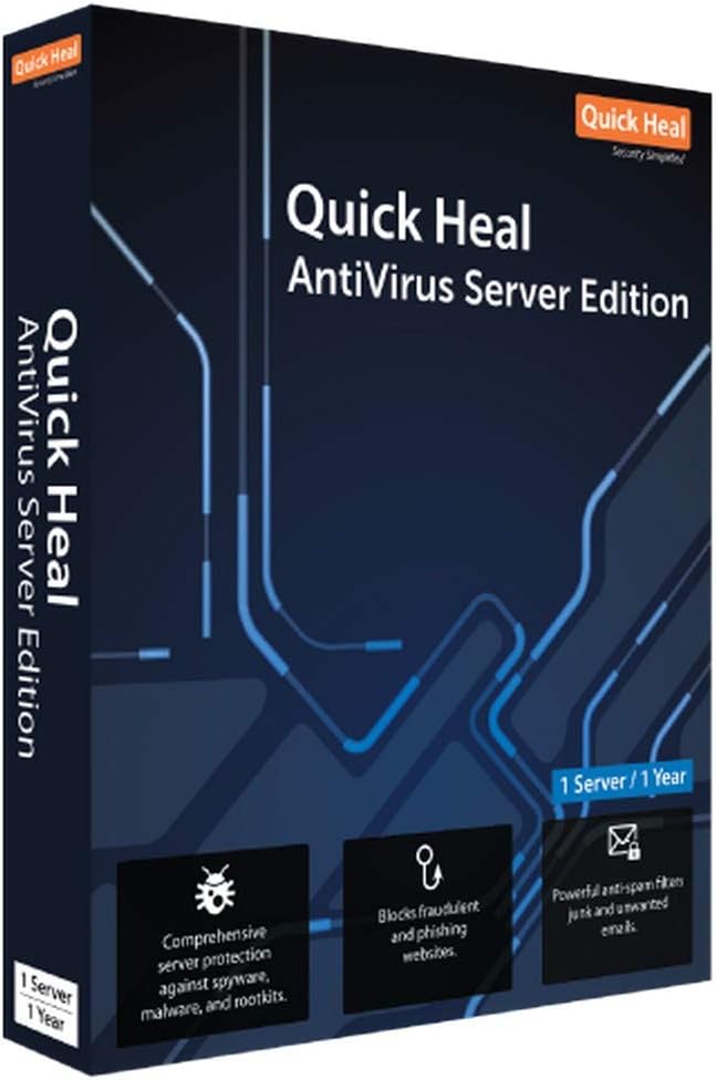 Quick Heal | Antivirus | Server Edition Latest Version | 1 Server | 3 Years (Physical Box)