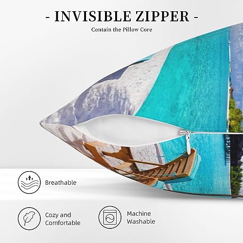 Housse de coussin imprimée tropicale velours côtelé de qualité supérieure pour lit et sofa