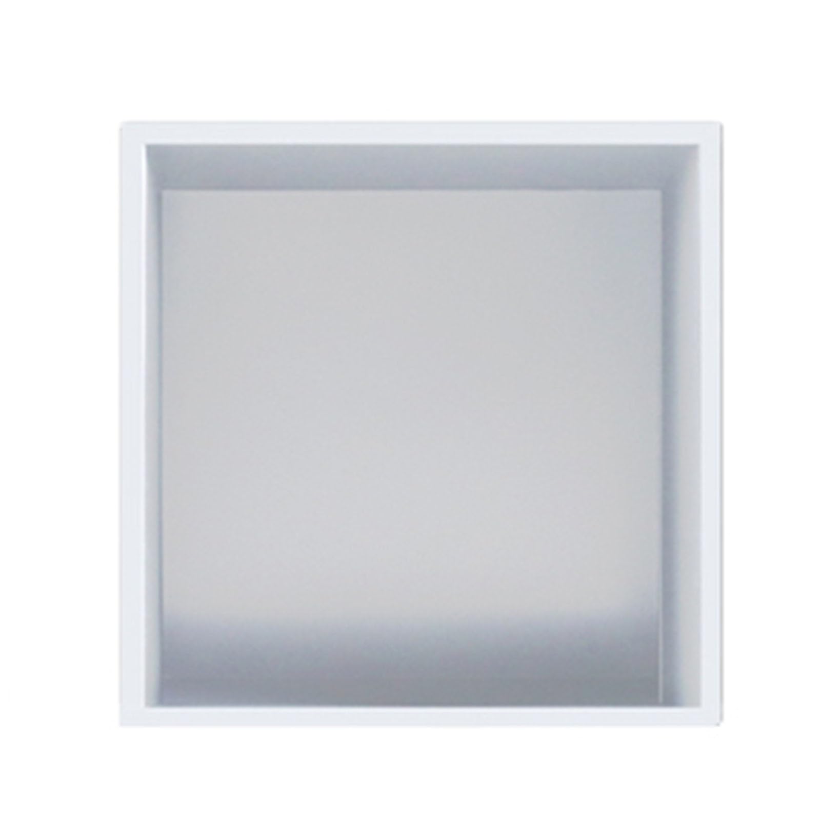 Niche de douche encastrée blanche en acier inoxydable 304 pour rangement mural