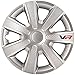 Produktbild AUTO-STYLE Satz Radzierblenden VR 16-Zoll Silber/Karbon-Look/Logo
