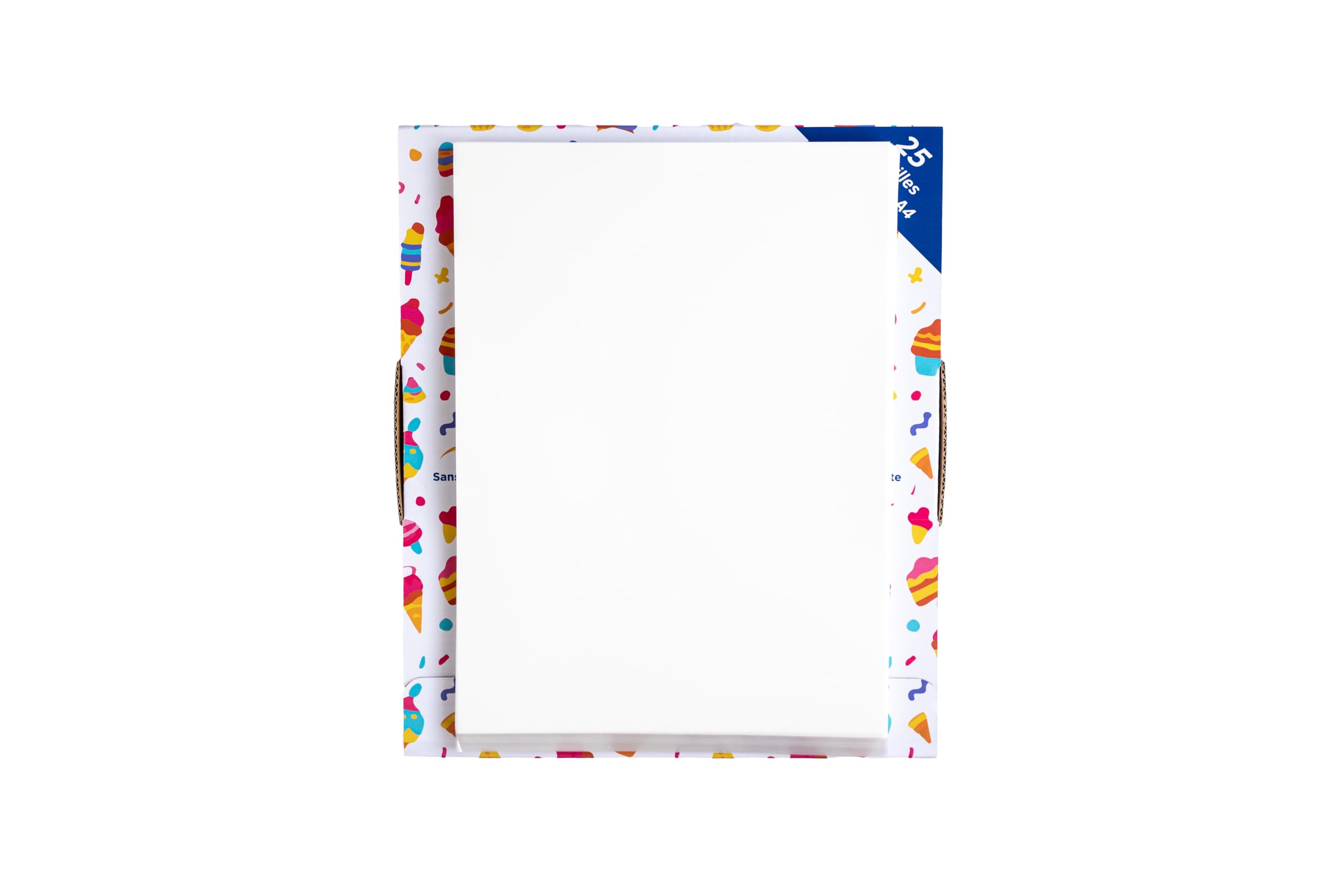 Feuilles de sucre A4 - Lot de 25 (sans E171/dioxyde de titane), papiers de sucre - idéals pour l'impression alimentaire avec encres comestibles, décoration gâteaux, A-B Select ®