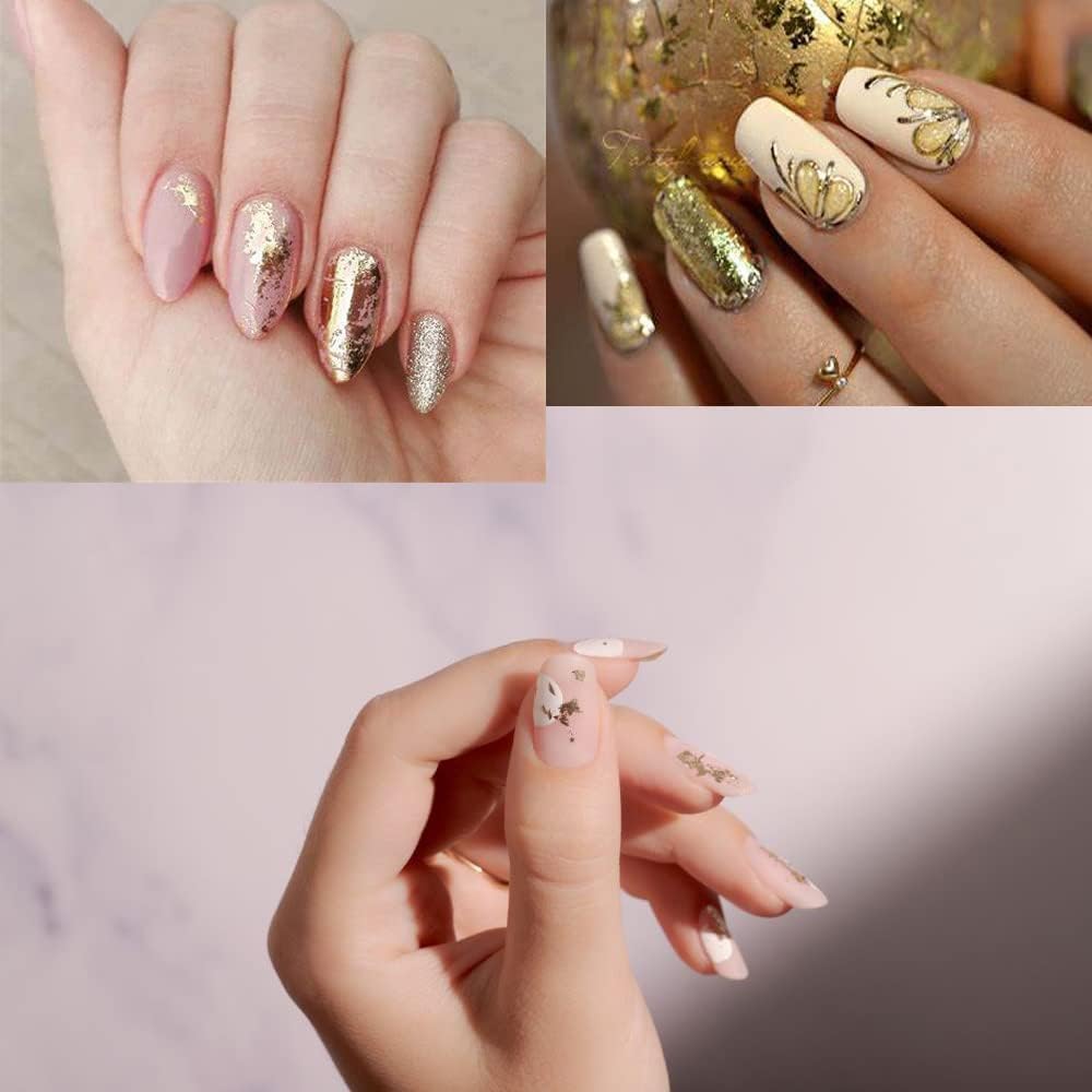 Amazon | 200枚入り金箔 金箔シート,BetterJonny 8 x 8.5 cm模造金箔