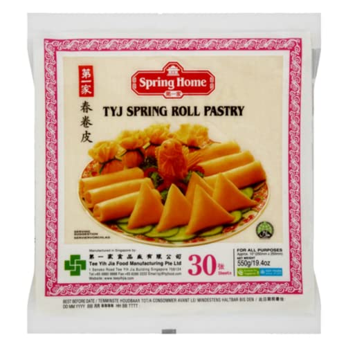 TYJ 10 inch Spring Roll Pastry 30 Sheets x 10 units