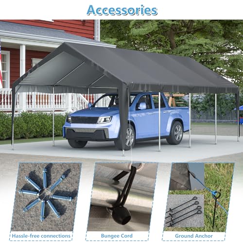 Thanaddo Carport 13'X 25' Heavy Duty Car Port thumb #6
