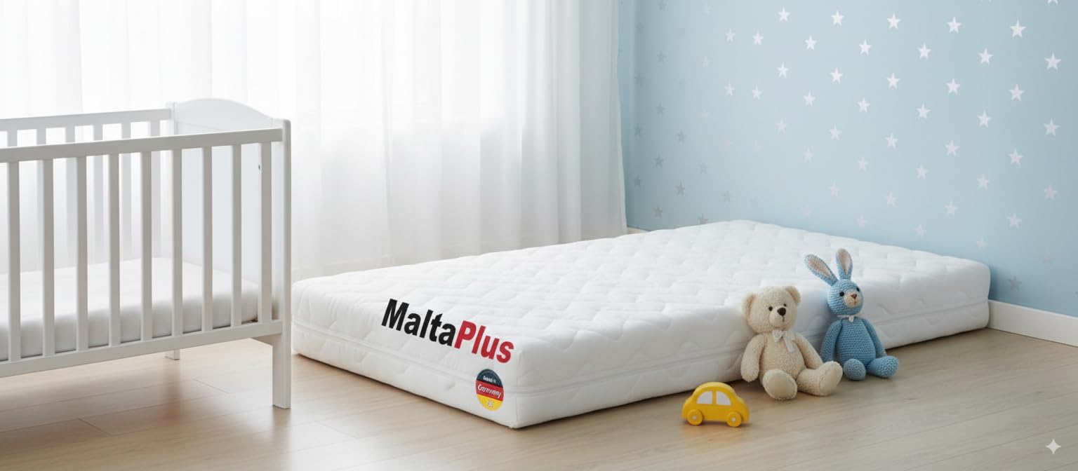 Kindermatratze 80x180 cm Malta Plus. Kaltschaum Oeko-Tex Standard 100 Zertifiziert in der Größe 180x80 cm. Atmungsaktiv, nur eine Zone, Ideal für Kinder in jedem Alter