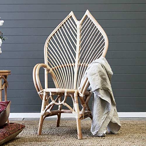 Acquire Living Room Chair Style Vintage Natural Handmade Rattan Woven Lounge Chair Natural Single Leisure Chair #TOP2