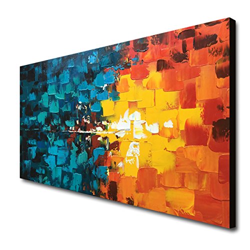 Hand Painted Abstract Oil Painting On Canvas Modern Wall Art Decor Hanging #TOP2