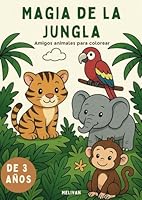 Magia de la Jungla: Amigos animales para colorear (Spanish Edition) B0F5PSH4MS Book Cover