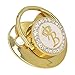 Fashionable Portable Golden Letter Pacifier, Travel-Ready Hygienic Rhinestone Infant Pacifier with Clip (B)