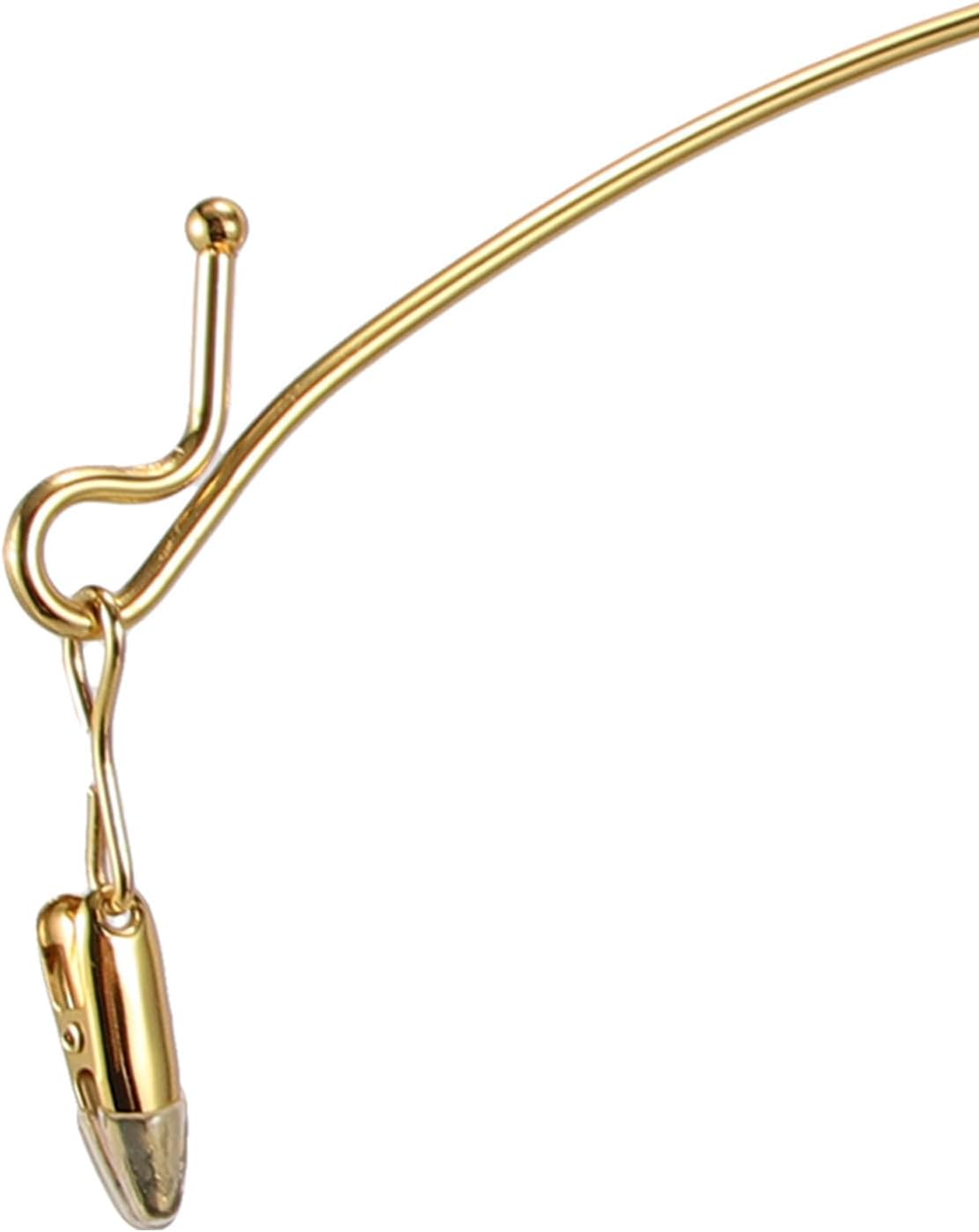 10pcs Metal Clip Hangers with Golden Bar, Laundry Drying Rack