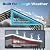 Quictent 10x20 ft Metal Roof Carport Kits Hard Top Garage Heavy Duty Steel Car Canopy, Black&White
