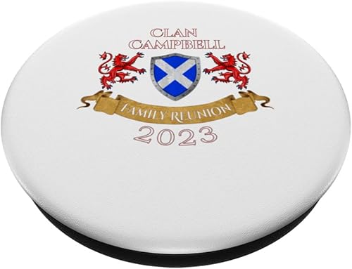 Miniatura 2 de Campbell Family Reunion 2023 PopSockets de clan escocés PopGrip intercambiables