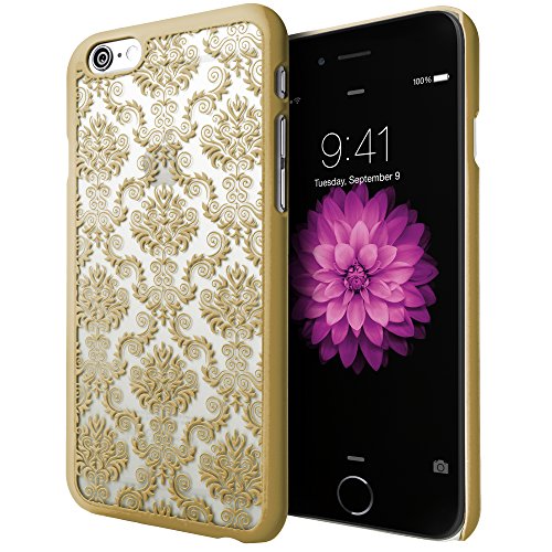 iPhone 6 Case, Cimo [Damask] Apple iPhone 6 Case Design Pattern Premium ULTRA SLIM Hard Cover for Apple iPhone 6 (4.7)   Gold