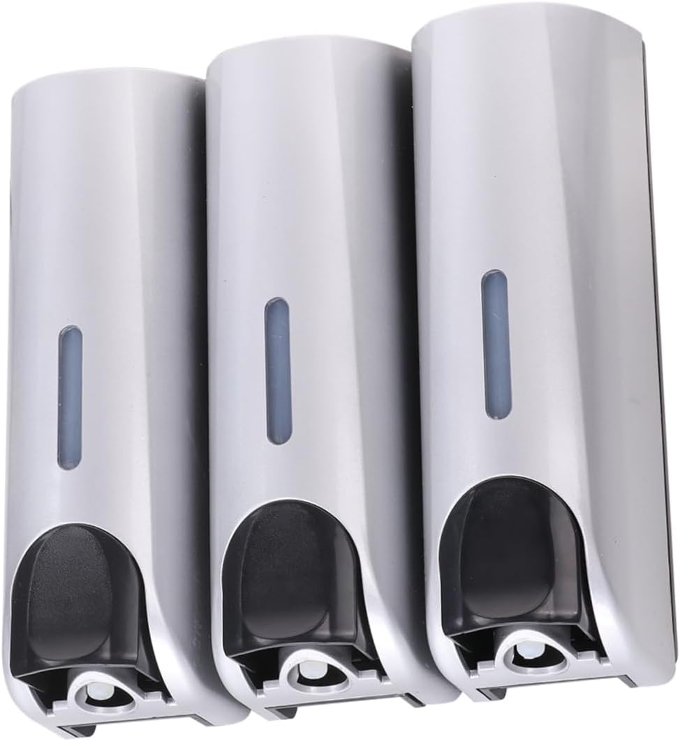 Head Soap Dispenser Bathroom Sub Bottle Holder Wall-Mounted Smooth Surface Skin Feeling