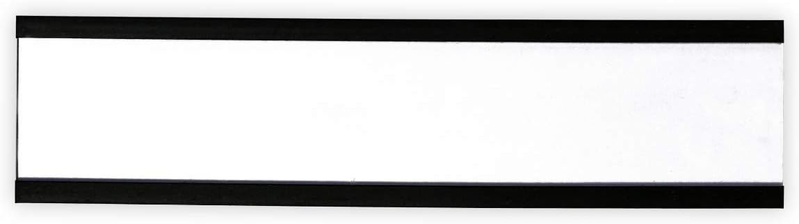 SmartSign Magnetic 'C' Channel Label Holders for Metal Racks and Shelves | 1" x 4" Pack of 25 image 3