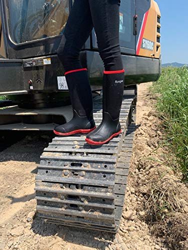 Rongee Rubber Boots for Women Waterproof Rain Boots Neoprene Insulated for Garden Outdoor Boots Mid Calf3