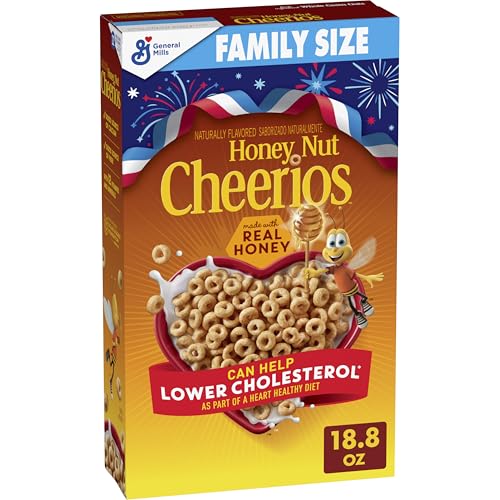 Honey Nut Cheerios, Heart Healthy Gluten Free Breakfast Cereal with