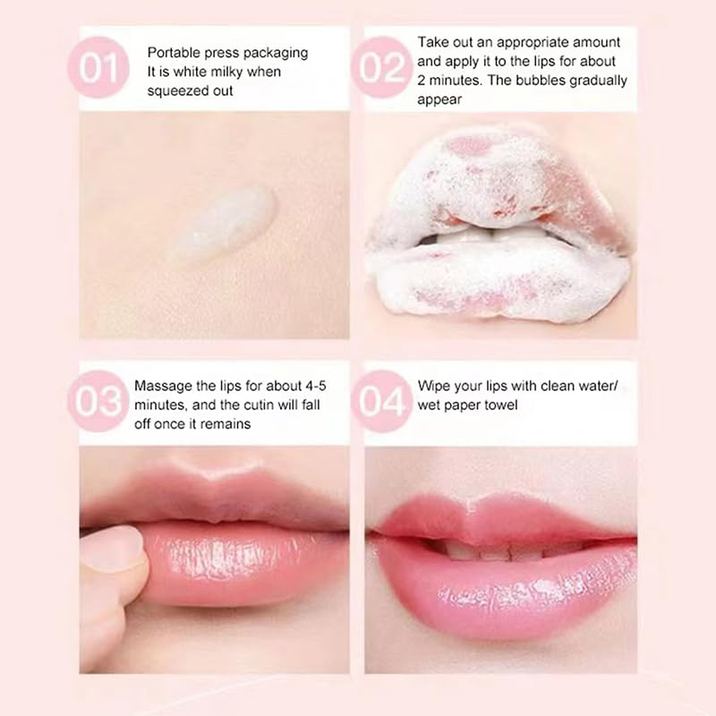 Miniatura 2 de Lot Lip Bubble Mask Exfoliante Reduce Pigmentación Bálsamo Aligerar Labios Negros Anti-Grietas Hidratar Blanqueamiento Reparación de Labios