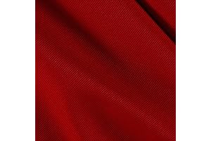 Solid Red Gabardine Fabric