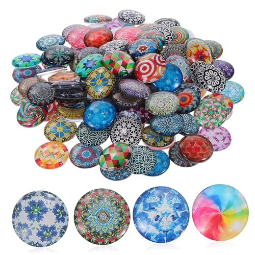 Cabochons en verre multicolores pour vos ateliers de création de bijoux en famille