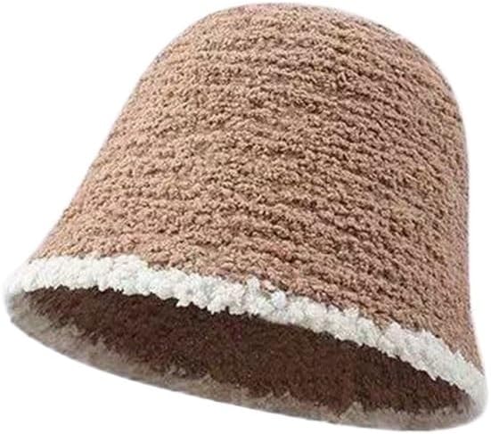 Versatile Warm Blended Knitted Hat Women Woolen Hats for Shopping Going Out