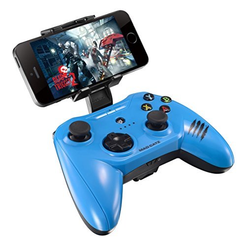 Apple Certified Mad Catz C.T.R.L.i Mobile Gamepad and Game Controller Mfi Made for Apple TV, iPhone, and iPad - Blue