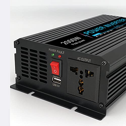 Inversor,Inversor 12v 220v Inversor de Coche 12V a 220V 24V Convertidor de energía automotriz