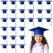Berlune 48 Pcs Child Size 2026 Preschool Grad Caps Bulk Kindergarten Graduation Cap Grad Hats with Metal 2026 Tassel for Preschool (Blue)