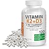 Vitamin-K2-MK7-with-D3-Supplement-Bone-and-Heart-Health-Non-GMO-Formula-5000-IU-Vitamin-D3-90-mcg-Vitamin-K2-MK-7-Easy-to-Swallow-Vitamin-D-K-Complex-120-Capsules Bronson Vitamin K2 (MK7) with D3 Supplement Non-GMO Formula 5000 IU Vitamin D3 & 90 mcg Vitamin K2 MK-7 Easy to Swallow Vitamin D & K Complex, 120 Capsules