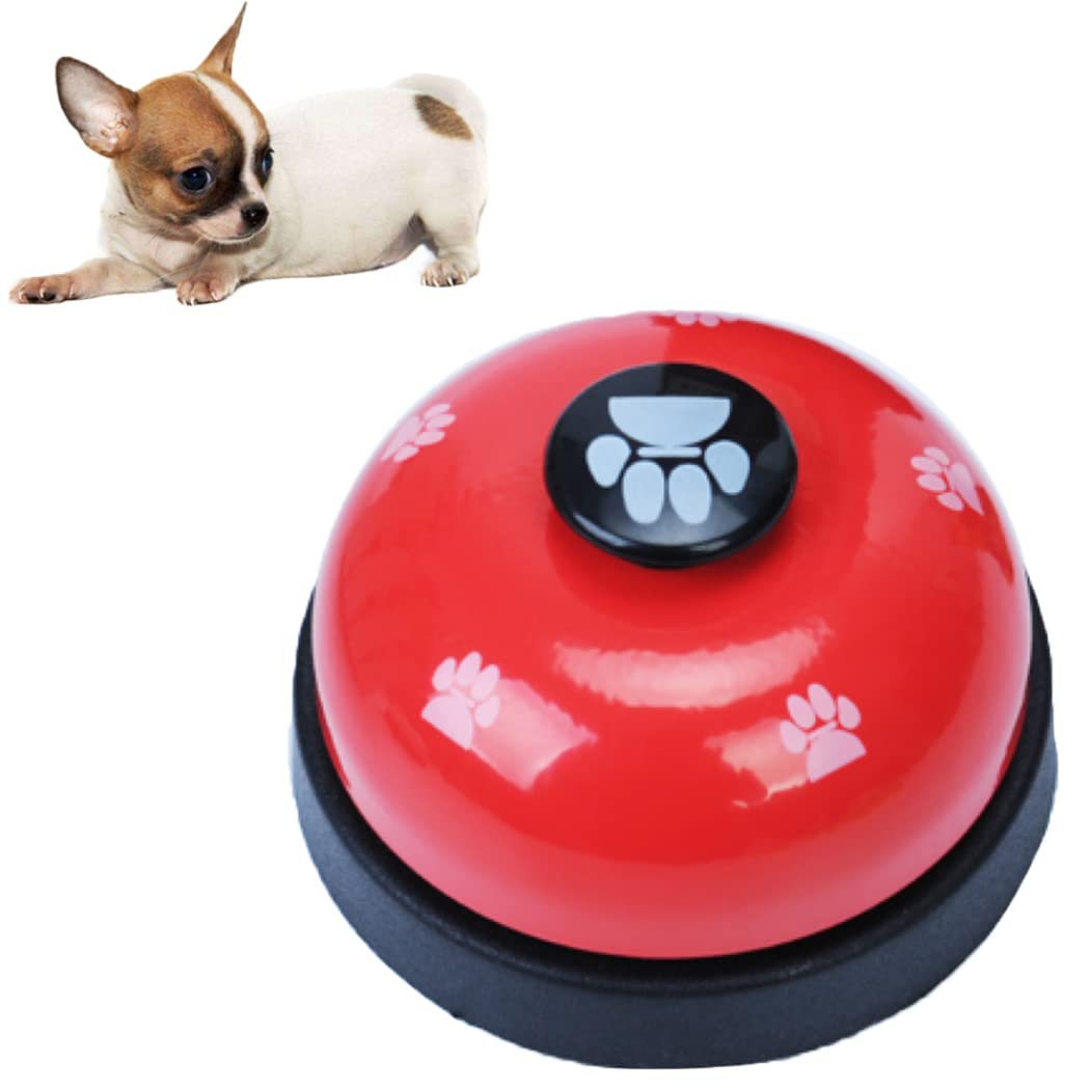 Campanello per addestramento del Cane Cucciolo Porta per Animali Domestici Rosso Antiscivolo Gomma