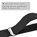 MLM Tirantes para hombres Tirantes para hombres Heavy Duty 4 Clips Wide...
