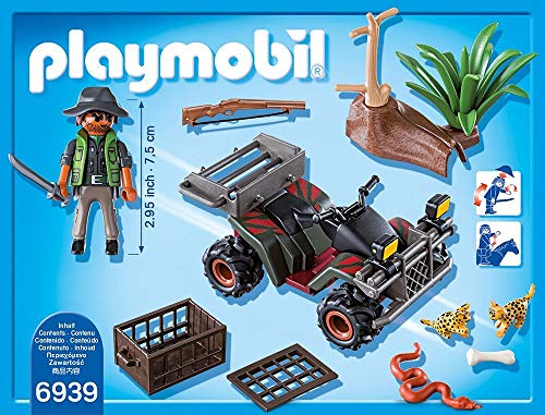 PLAYMOBIL Wild Life 6939 Wilderer mit Quad, Ab 4 Jahren – Ansicht 2