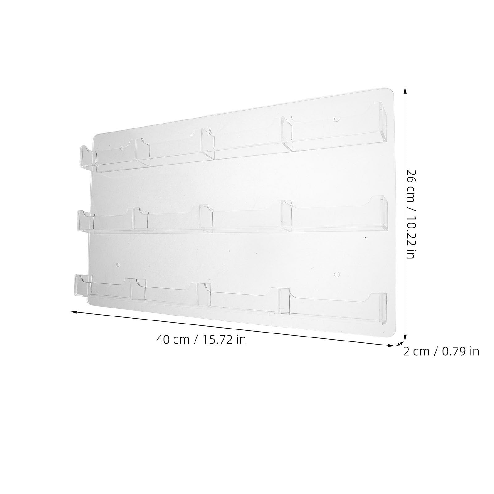 EXCEART 2 Pièces Porte-cartes de Visite Mural en Acrylique Transparent 12